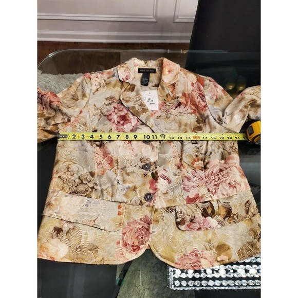 Lane Bryant Women's Multicolor Three Buttons Single Breasted Fitted Blazer 16 - Picture 11 of 12